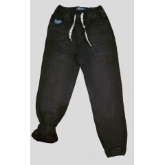 Чёрные,Утеплённые на флисе,ДЖИНСОВЫЕ брюки ДЖОГГЕРЫ  ,  для мальчиков .Размеры 146-170 см.Фирма DOLA ELVIN.Польша